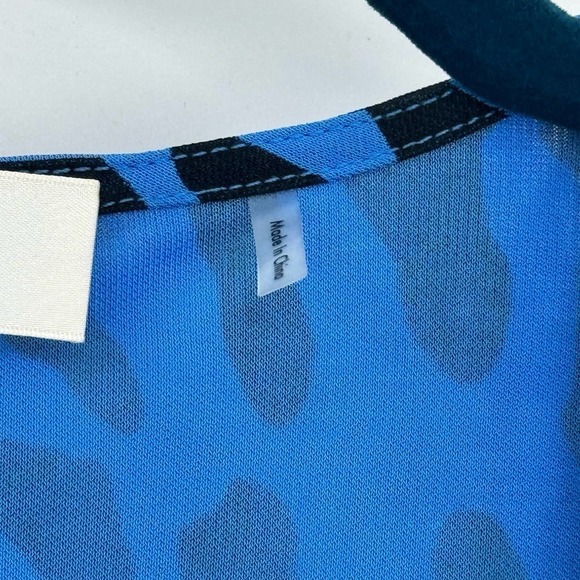 Diane Von Furstenberg David Leopard-Print Minidress Belmont Leo Sky Blue XS NWOT - Picture 8 of 10